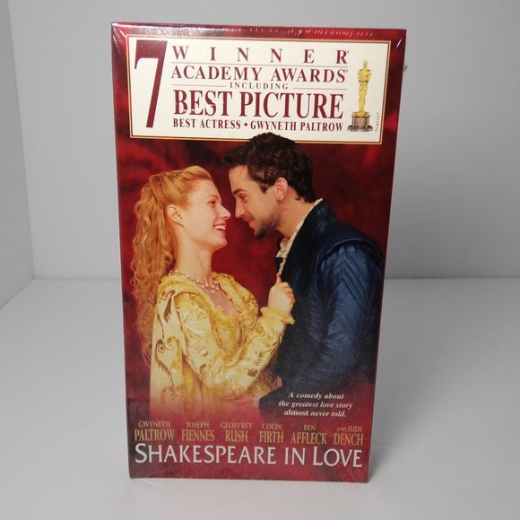 SHAKESPEARE IN LOVE - Gwenyth Paltrow / Joseph Fiennes - VHS Video Tape - SEALED - Picture 1 of 8